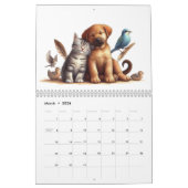Calendrier Meilleurs Buddies de chiens et chats mignons (Mar 2026)