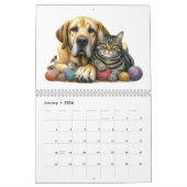 Calendrier Meilleurs Buddies de chiens et chats mignons (Jan 2026)