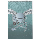 Calendrier Mélangeur de béton bleu-gris (Protection)