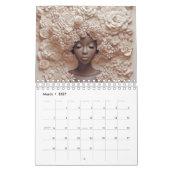 Calendrier Melanin noir fleur de Sista boucles afro femmes (Mar 2027)