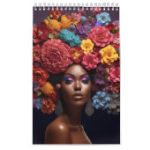 Calendrier Melanin noir fleur de Sista boucles afro femmes (Protection)