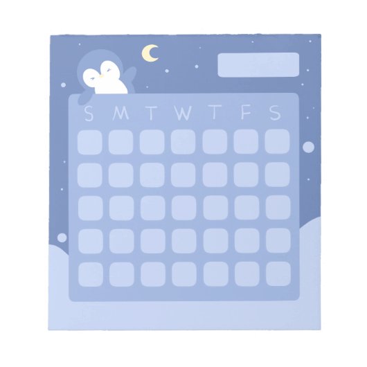 Calendrier Mémo Bloc-notes Carnet de notes Pingoui (Devant)