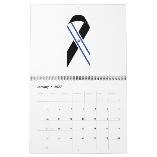 Calendrier Mémorial du ruban noir (Jan 2027)