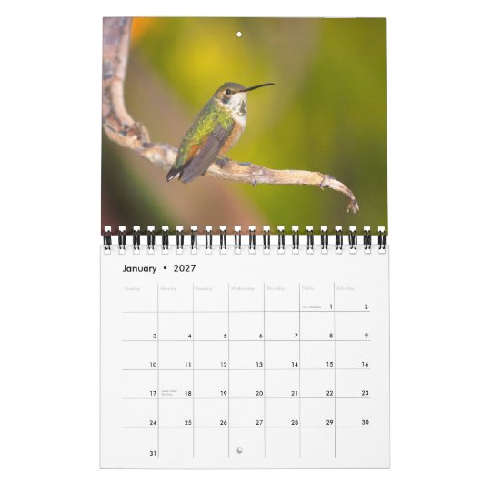 Calendrier Ménagerie (Jan 2027)