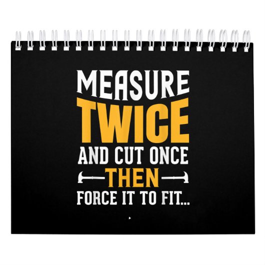 Calendrier Mens Funny Woodworking Carpenter Citation Dit Cade (Protection)