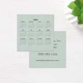 Calendrier mensuel 2024 Green Linen Custom Busines (Bureau)