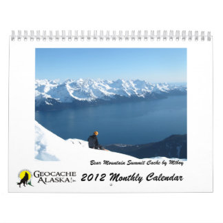 Calendrier mensuel de GeocacheAlaska 2012