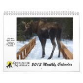 Calendrier mensuel de GeocacheAlaska 2013 (Protection)
