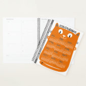 Calendrier mensuel de l'année 2026 Chat orange mil (Devant avec enveloppe)