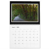 Calendrier mensuel de routes et de chemins de (Mar 2026)