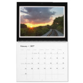 Calendrier mensuel de routes et de chemins de (Feb 2027)