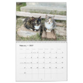 Calendrier mensuel des chats mural 2024 (Feb 2027)
