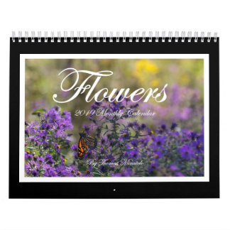 Calendrier mensuel des fleurs 2019 par Tom
