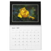 Calendrier mensuel des fleurs 2021 (Mar 2027)