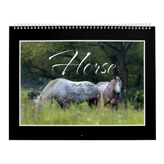 Calendrier mensuel du cheval par Thomas Minutolo (Protection)