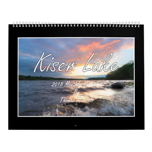 Calendrier mensuel du lac 2018 Kiser par Tom (Protection)