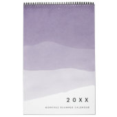 Calendrier mensuel du planificateur aquarelle Ombr (Protection)