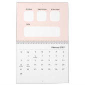 Calendrier mensuel tout-en-un (Feb 2027)