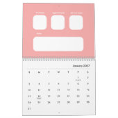 Calendrier mensuel tout-en-un (Jan 2027)