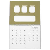 Calendrier mensuel tout-en-un (Mar 2027)
