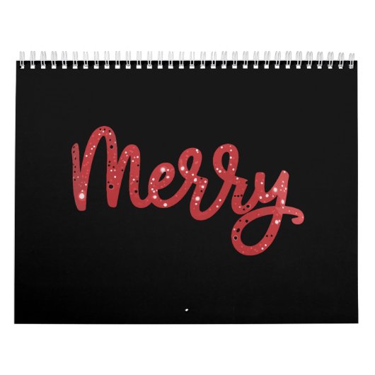 Calendrier Merry Christmas Glitter Holiday  (Protection)