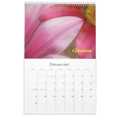 Calendrier Mes fleurs (Feb 2027)