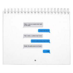 Calendrier Message texte amusant