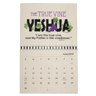 Calendrier Messiah chrétien nommé juif hébreu de YESHUA J