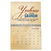 Calendrier Messiah chrétien nommé juif hébreu de YESHUA Jésus (Jan 2026)