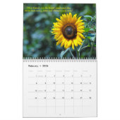 Calendrier Michigan Sunflowers (Feb 2026)