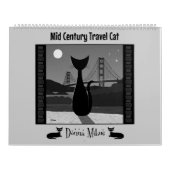Calendrier Mid Century Travel Cat (Protection)