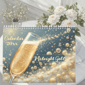 Calendrier Midnight Gold Champagne Dreams Funky Quotes Modern