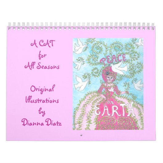 Calendrier mignon 2014 de chat - "un chat pendant (Protection)