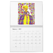 Calendrier mignon 2014 de chat - "un chat pendant (Feb 2027)