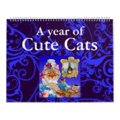 Calendrier mignon d'illustrations de chat (Protection)