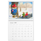 Calendrier mignon d'illustrations de chat (Jan 2027)