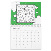 Calendrier Mignonne escargot Petite coloration 2026 (Mar 2027)