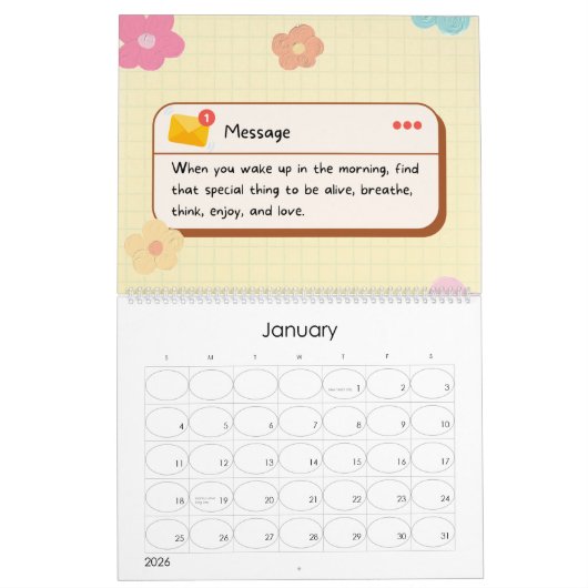 Calendrier Mignonnes citations 2024 (Jan 2026)