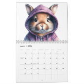 Calendrier Mignons lapins en Sweat - shirt à capuche 2026 Cal (Mar 2026)