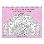 Calendrier Mindfulness Mandala 2024 Coloration (Protection)