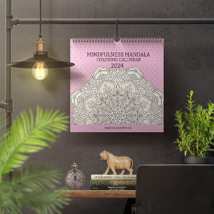 Calendrier Mindfulness Mandala 2024 Coloration