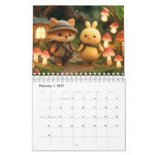 Calendrier Miniature CottageCore Animal (Feb 2027)