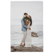 Calendrier Minimal moderne mariés Mariages Souvenirs photo (Protection)