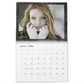 Calendrier Minimalis noir et blanc Artsy Multi Photo (Jan 2026)