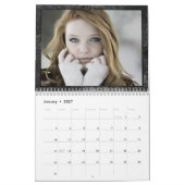 Calendrier Minimalis noir et blanc Artsy Multi Photo (Jan 2027)