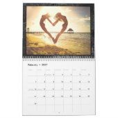 Calendrier Minimalis noir et blanc Artsy Multi Photo (Feb 2027)