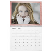 Calendrier Minimalisme moderne | Coral Custom 12 Photo Overla (Jan 2027)