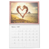 Calendrier Minimalisme moderne | Coral Custom 12 Photo Overla (Feb 2027)