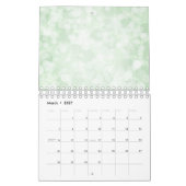 Calendrier Minimalisme Rose rose pastel Éclairage brillant (Mar 2027)