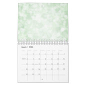 Calendrier Minimalisme Rose rose pastel Éclairage brillant (Mar 2026)